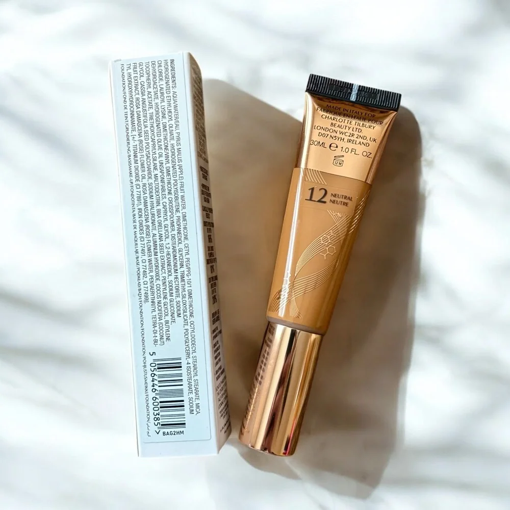 💎 Charlotte Tilbury Beautiful Skin Medium Coverage Liquid Foundation 12 Neutral
